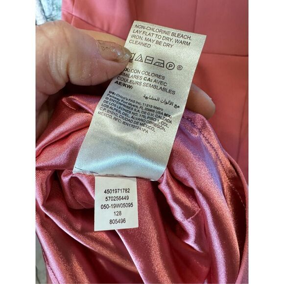 White House black market mauve flutter sleeve sheath dress sz 4 - Picture 6 of 7